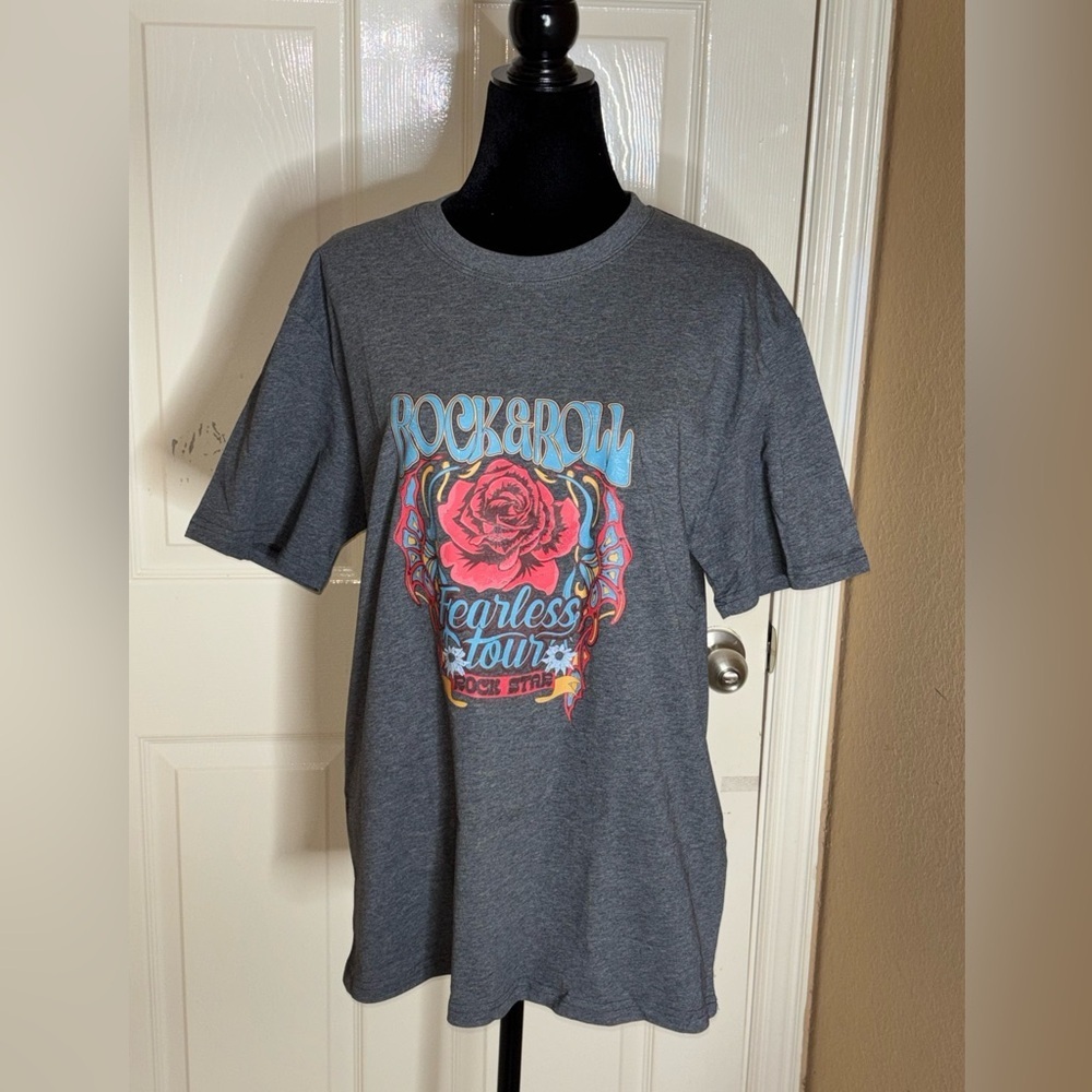 Women’s Rose Wild Western Rock and Roll Fearless Daily Summer Shirt 3XL​​ - Picture 5 of 8